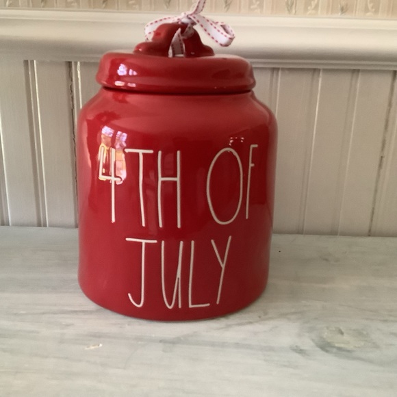 Rae Dunn Kitchen Rae Dunn Red 4th Of July Ceramic Canister Poshmark